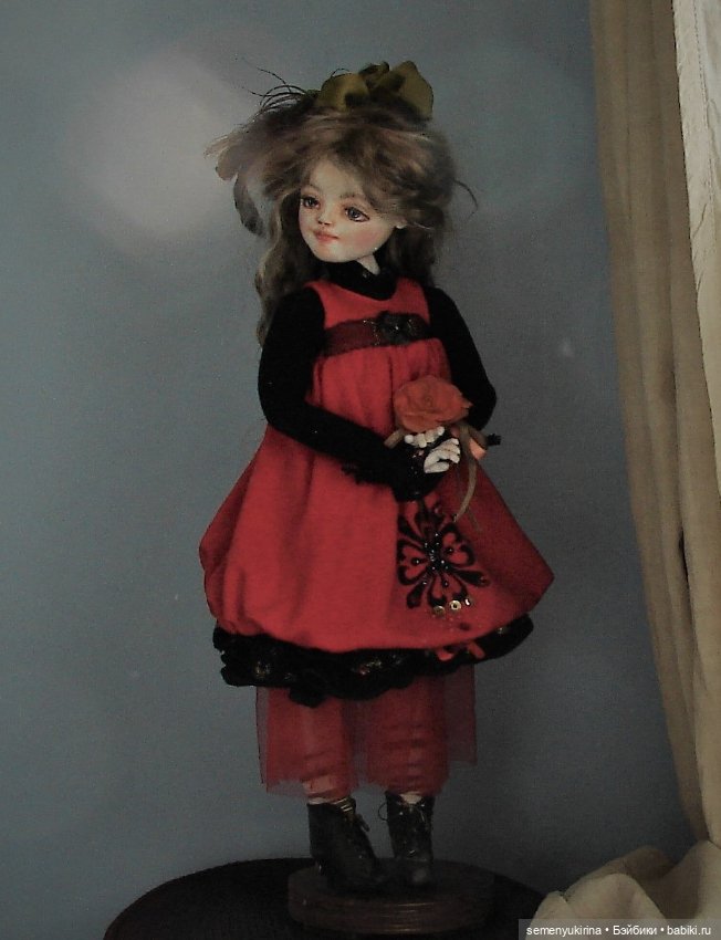 ЛОРА. Театральная девочка. Текстильная кукла (фото 5)