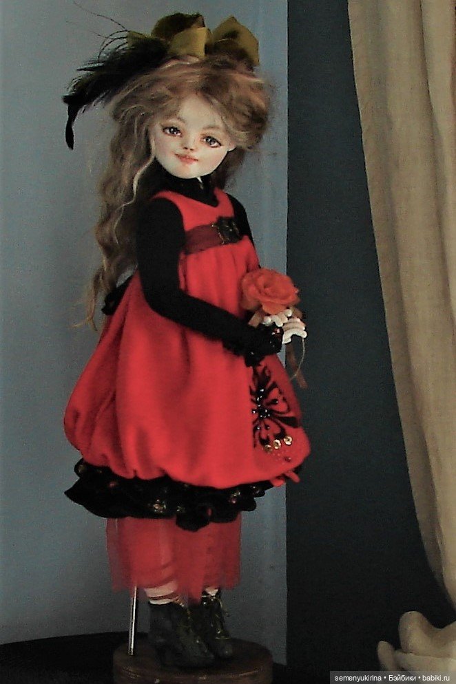 ЛОРА. Театральная девочка. Текстильная кукла (фото 6)