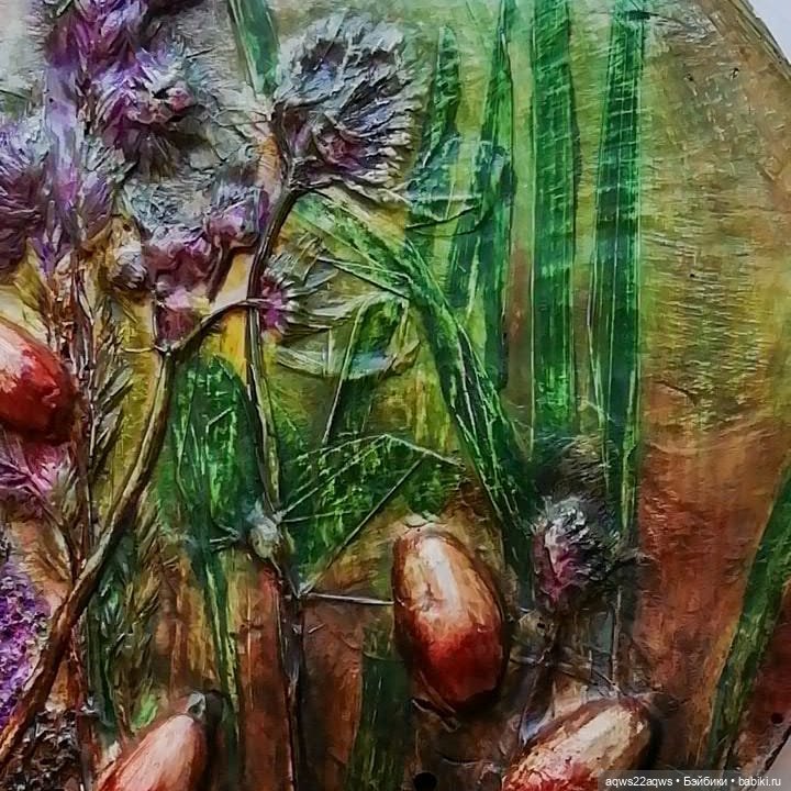 Ботанический барельеф — Наши хобби и творчество: вышивка