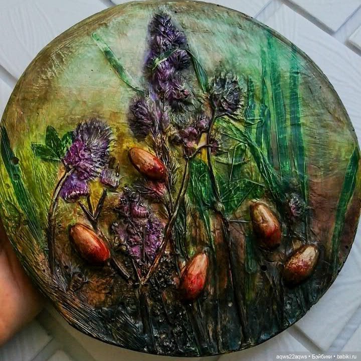 Ботанический барельеф — Наши хобби и творчество: вышивка (фото 3)