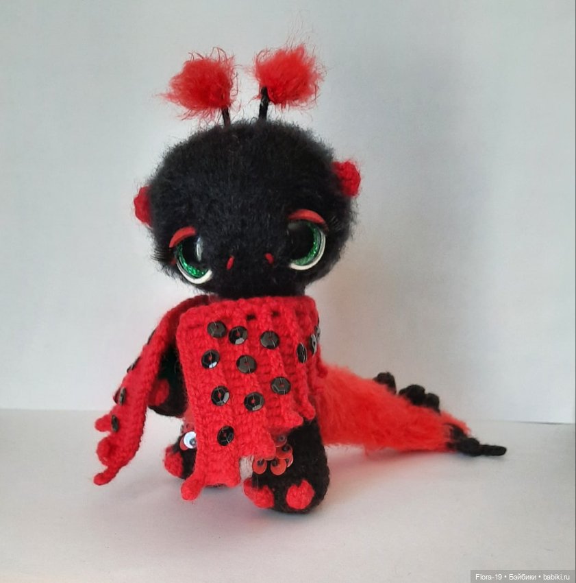 Дракончик Божья коровка — Вязаные игрушки и амигуруми: крючком (фото 4)