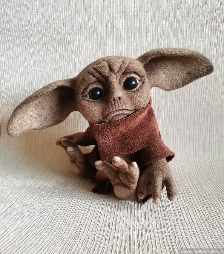 Малыш Йода — Авторские куклы из шерсти (валяние): сухое (фото 5)