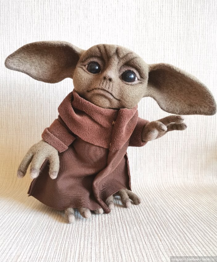 Малыш Йода — Авторские куклы из шерсти (валяние): сухое (фото 3)
