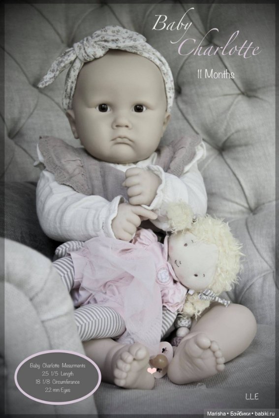 Baby Charlotte 11 Months от скульптора Laura Lee Eagles, автор прототипа Анна Арутюнян (фото 6)