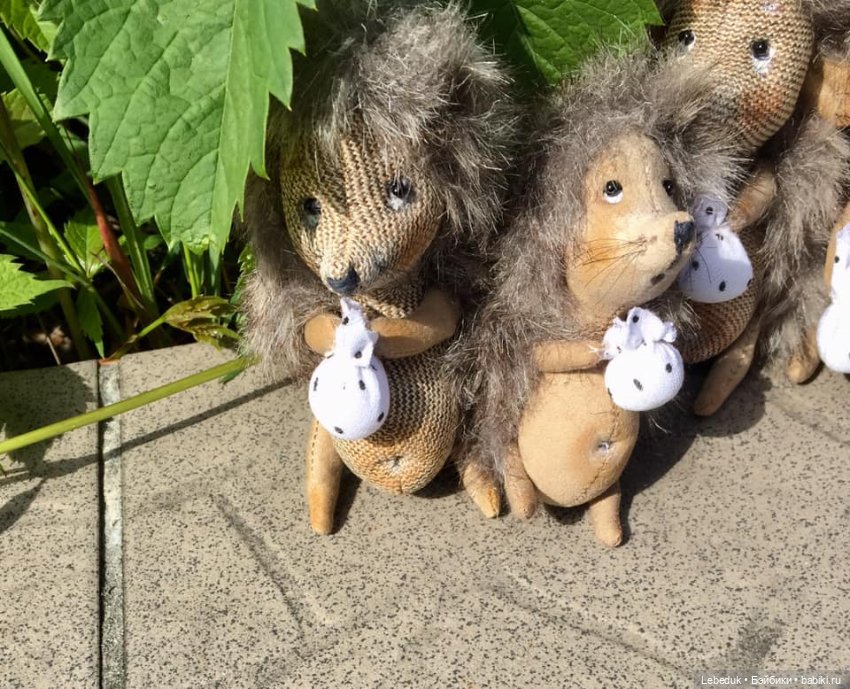 Ёжики-путешественники. Интерьерные текстильные игрушки (фото 2)