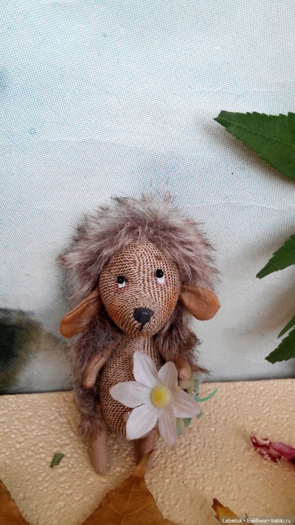 Ёжики-путешественники. Интерьерные текстильные игрушки (фото 7)