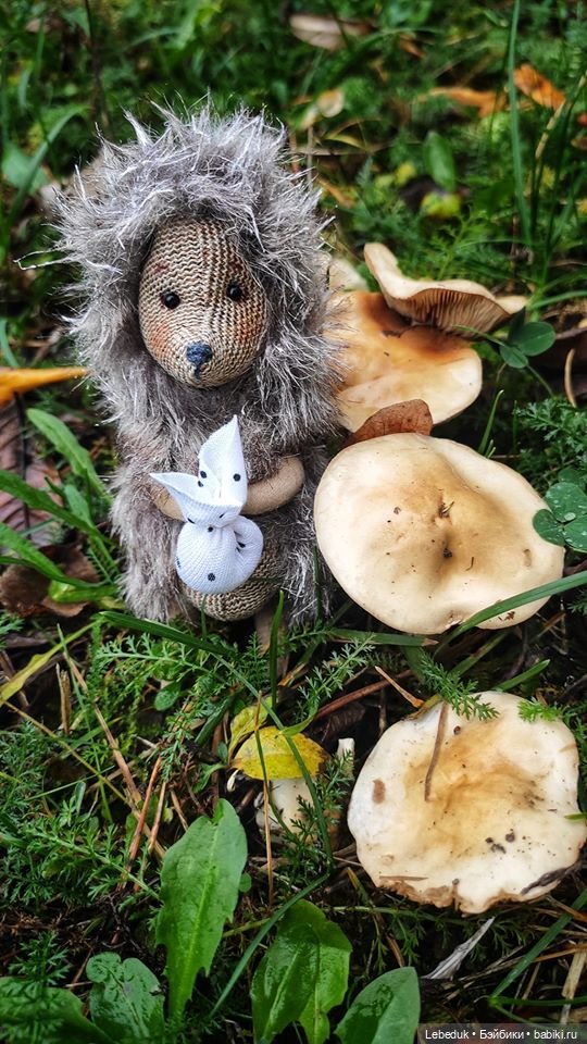 Ёжики-путешественники. Интерьерные текстильные игрушки (фото 9)