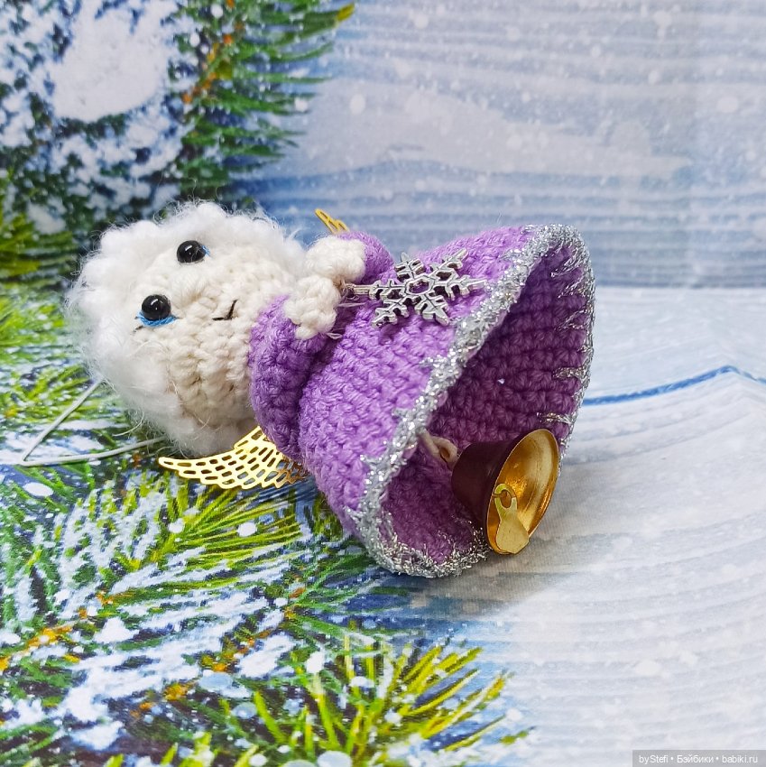 Рождественский ангелочек — Вязаные игрушки и амигуруми: крючком (фото 2)