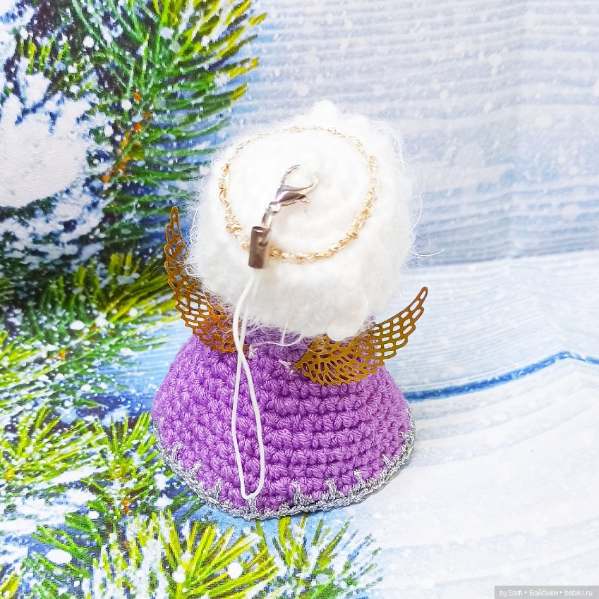 Рождественский ангелочек — Вязаные игрушки и амигуруми: крючком (фото 4)