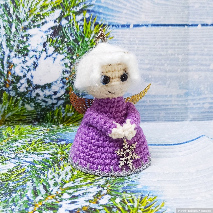 Рождественский ангелочек — Вязаные игрушки и амигуруми: крючком