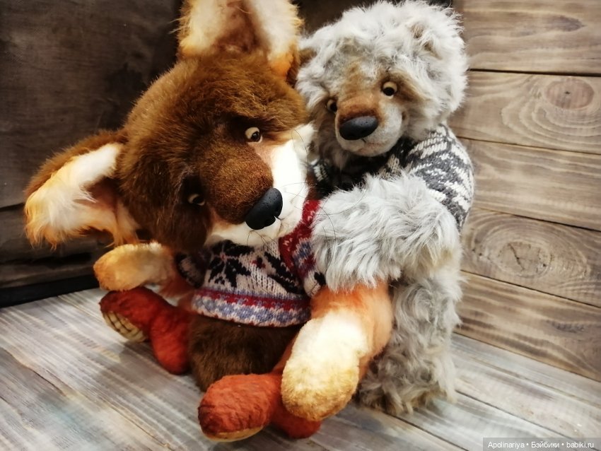 Лис и медвежонок — Авторские мишки Тедди и друзья: фото