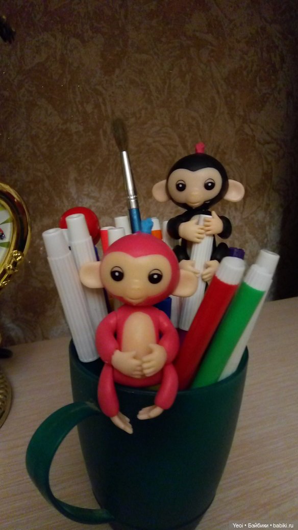 Набор фигурок Динозавров (6 шт) и обезьянка на палец. Покупки из Магнита