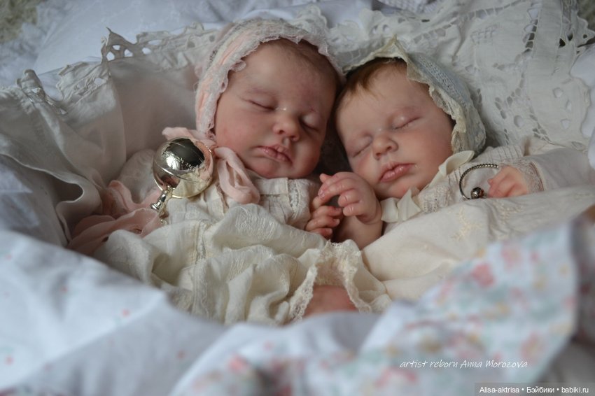 Лоулоу двойня - немного винтажика. Кукла-реборн Анны Морозовой (фото 10)