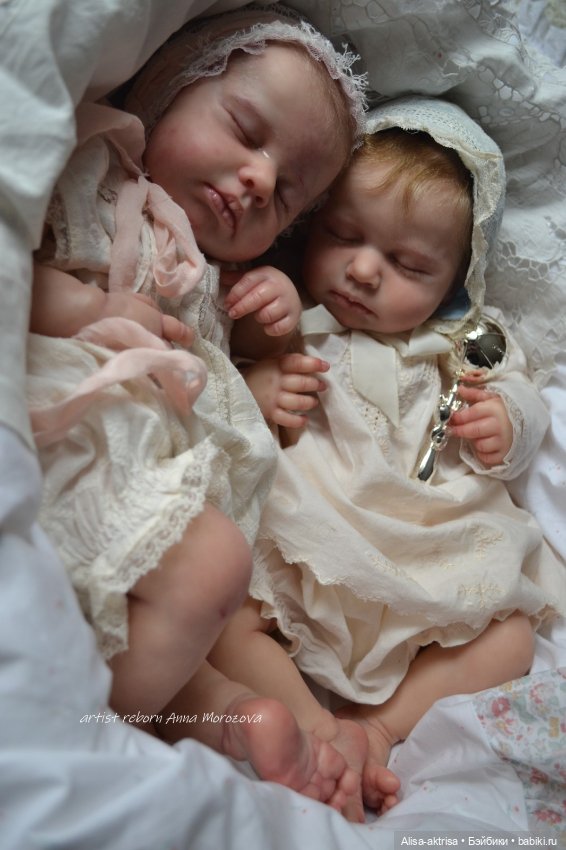 Лоулоу двойня - немного винтажика. Кукла-реборн Анны Морозовой (фото 3)