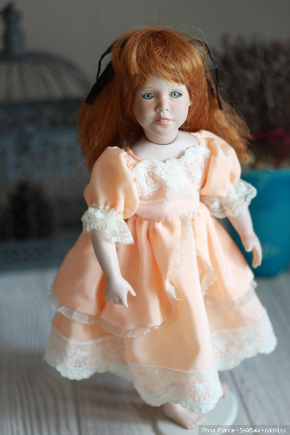 Франческа. Примеряя чужое платье. Фарфоровая кукла Полли от Сьюзан Крей (фото 3)