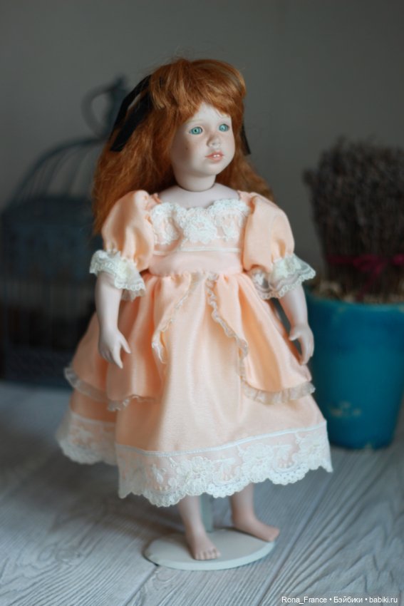 Франческа. Примеряя чужое платье. Фарфоровая кукла Полли от Сьюзан Крей