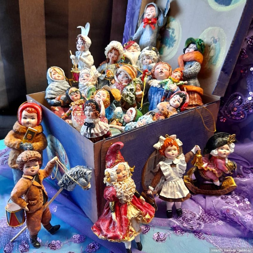 Ёлочные ватные игрушки Ирины Белюковой