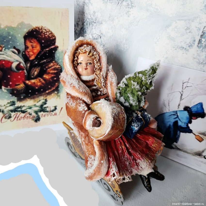 Ёлочные ватные игрушки Ирины Белюковой