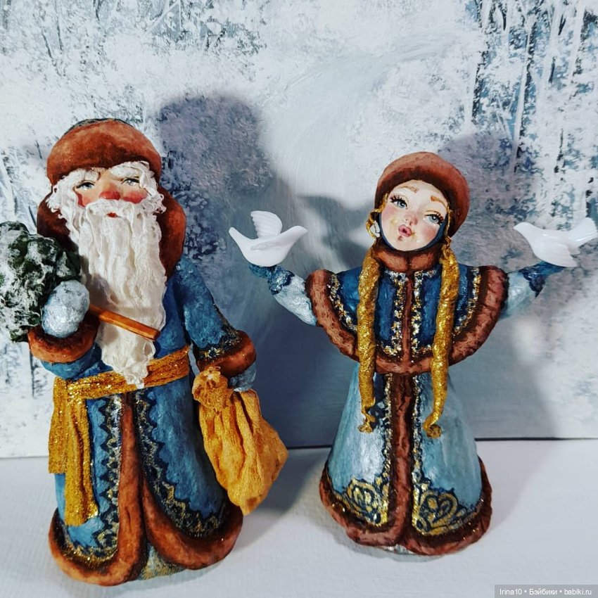 Ёлочные ватные игрушки Ирины Белюковой