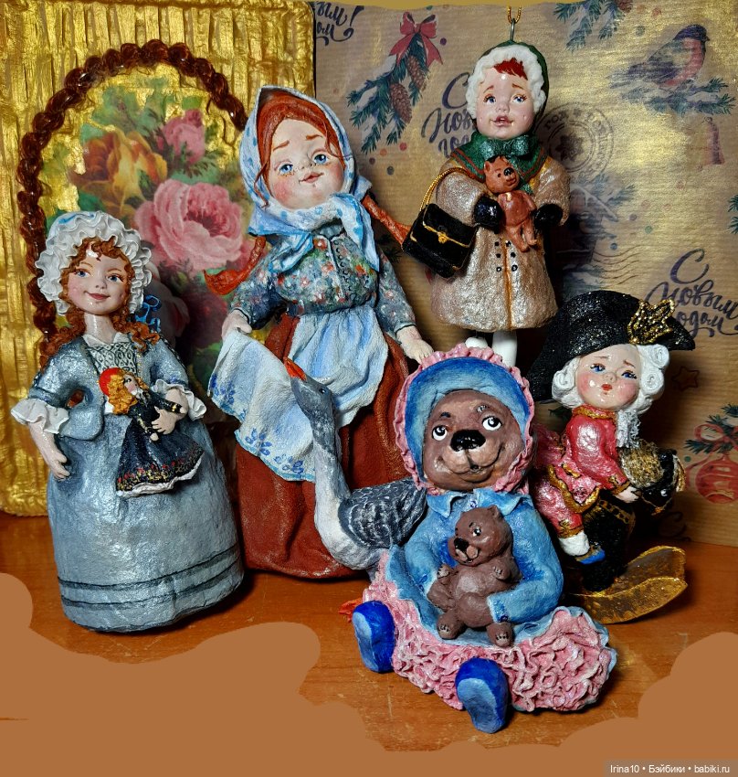 Ёлочные ватные игрушки Ирины Белюковой