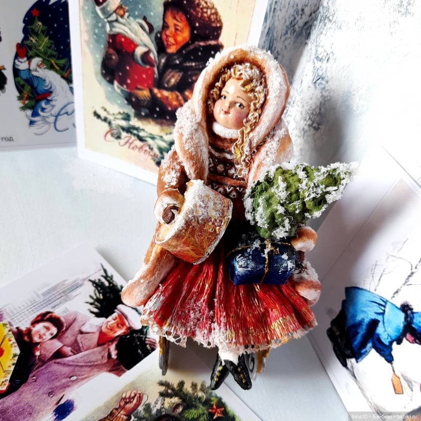 Ёлочные ватные игрушки Ирины Белюковой