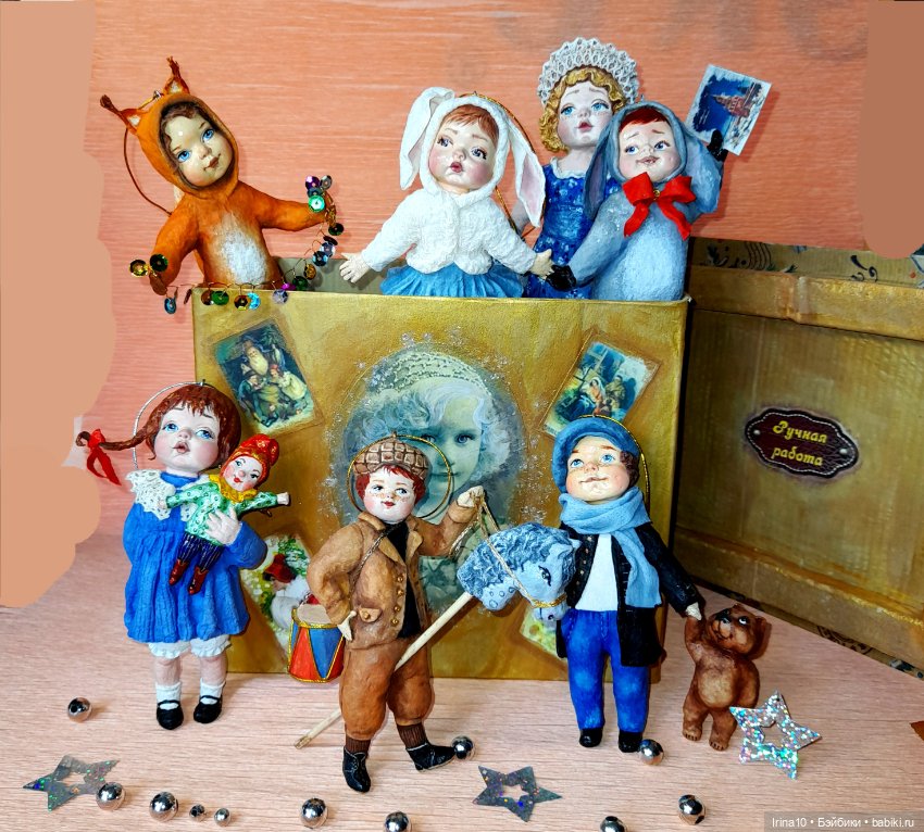 Ёлочные ватные игрушки Ирины Белюковой