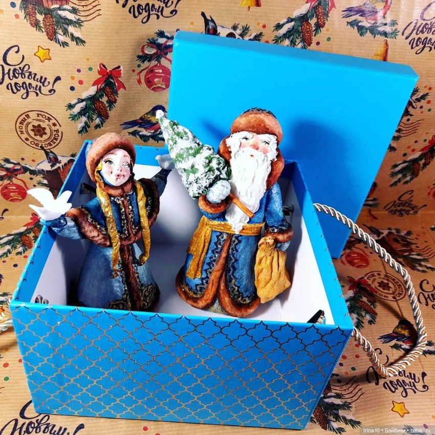 Ёлочные ватные игрушки Ирины Белюковой