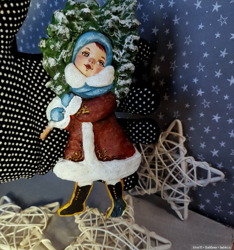 Ёлочные ватные игрушки Ирины Белюковой