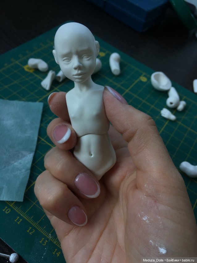 Солнечный привет — Авторские шарнирные куклы своими руками: лепка (фото 3)