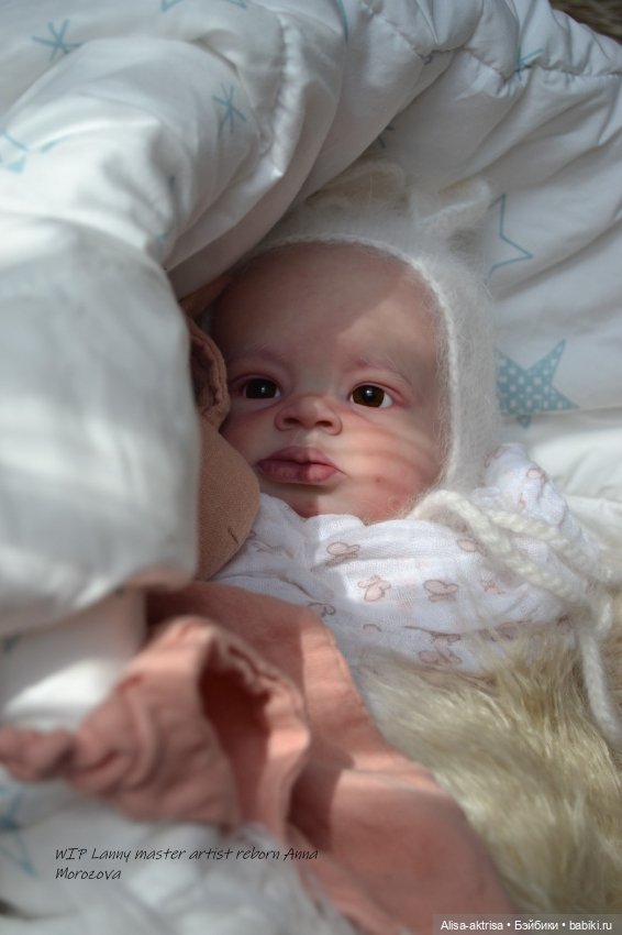Lenny от Ольги Ауэр в процессе возрождения. Кукла-реборн Анны Морозовой
