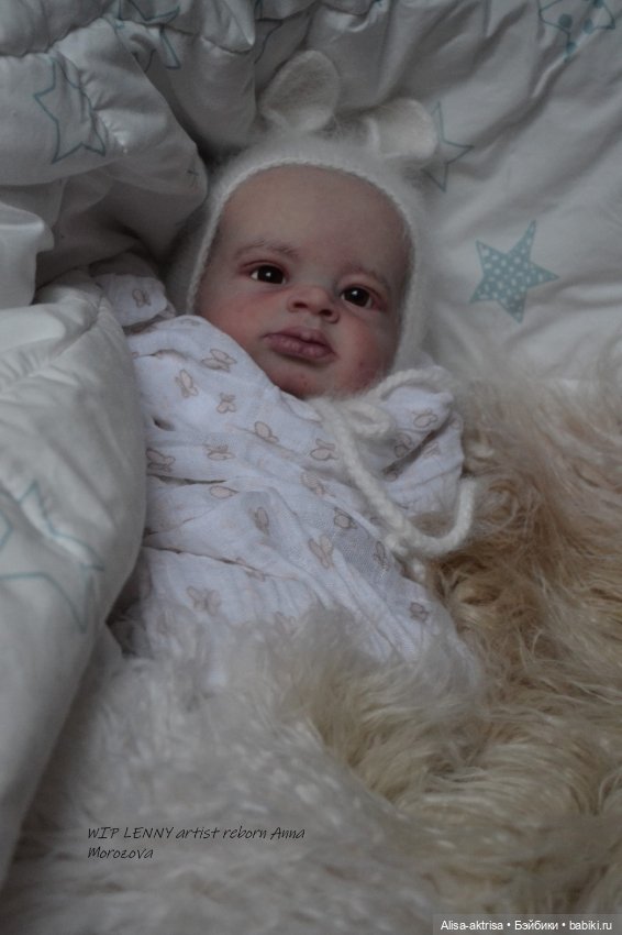 Lenny от Ольги Ауэр в процессе возрождения. Кукла-реборн Анны Морозовой (фото 6)