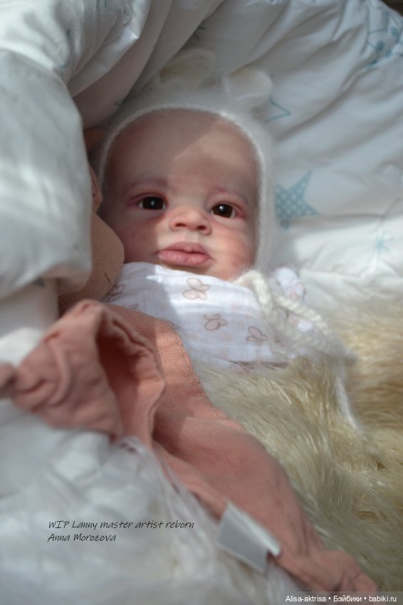 Lenny от Ольги Ауэр в процессе возрождения. Кукла-реборн Анны Морозовой