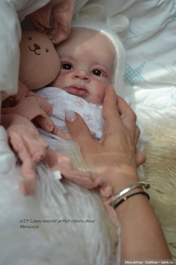 Lenny от Ольги Ауэр в процессе возрождения. Кукла-реборн Анны Морозовой