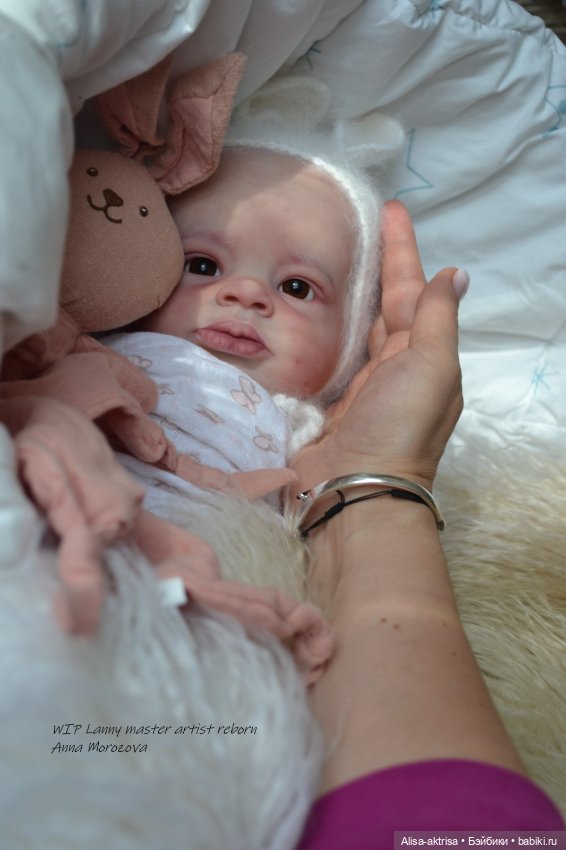 Lenny от Ольги Ауэр в процессе возрождения. Кукла-реборн Анны Морозовой