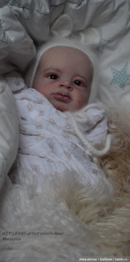 Lenny от Ольги Ауэр в процессе возрождения. Кукла-реборн Анны Морозовой