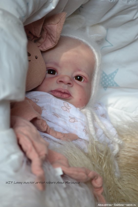 Lenny от Ольги Ауэр в процессе возрождения. Кукла-реборн Анны Морозовой