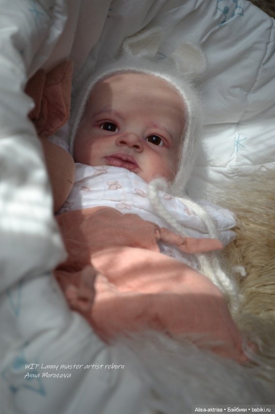 Lenny от Ольги Ауэр в процессе возрождения. Кукла-реборн Анны Морозовой