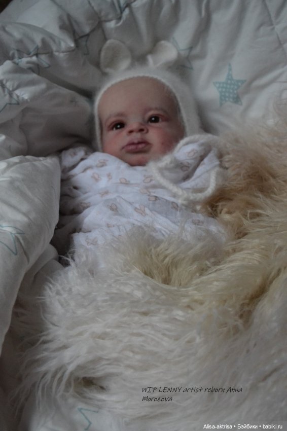 Lenny от Ольги Ауэр в процессе возрождения. Кукла-реборн Анны Морозовой (фото 5)
