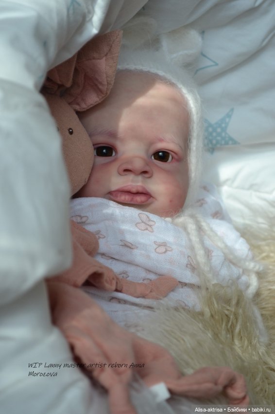 Lenny от Ольги Ауэр в процессе возрождения. Кукла-реборн Анны Морозовой