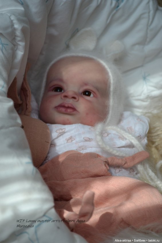 Lenny от Ольги Ауэр в процессе возрождения. Кукла-реборн Анны Морозовой