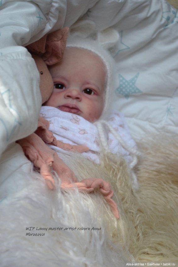 Lenny от Ольги Ауэр в процессе возрождения. Кукла-реборн Анны Морозовой