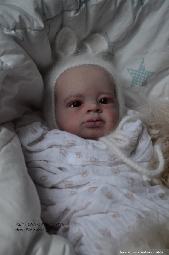 Lenny от Ольги Ауэр в процессе возрождения. Кукла-реборн Анны Морозовой (фото 7)