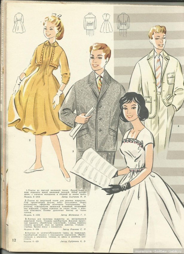 Идеи для кукольной одежды. Журнал 1959 год. Часть 1