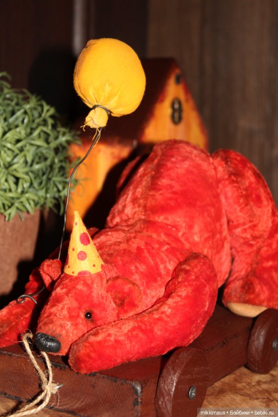 Мишка едет на праздник! Игрушки ручной работы Глазуновой Анны (фото 3)