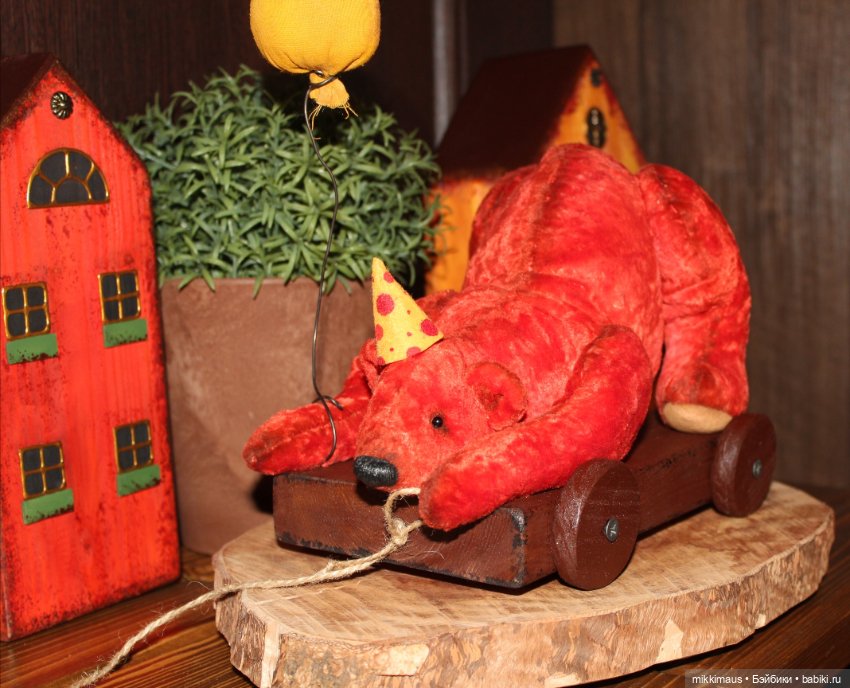 Мишка едет на праздник! Игрушки ручной работы Глазуновой Анны (фото 4)