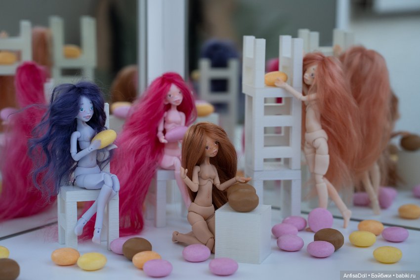 Мои Карамельки — Авторские шарнирные куклы своими руками: лепка (фото 4)