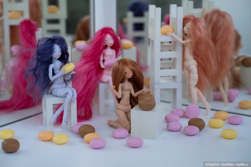 Мои Карамельки — Авторские шарнирные куклы своими руками: лепка