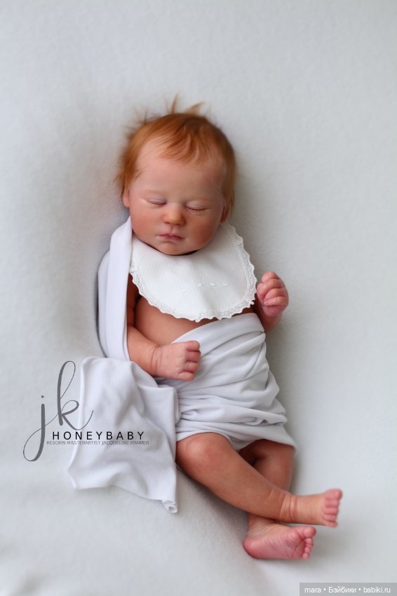 RealBorn Marnie asleep by Bountiful Baby, автор прототипа Jacqueline Kramer