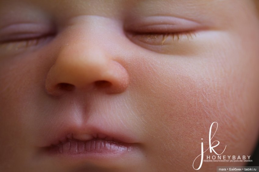 RealBorn Marnie asleep by Bountiful Baby, автор прототипа Jacqueline Kramer