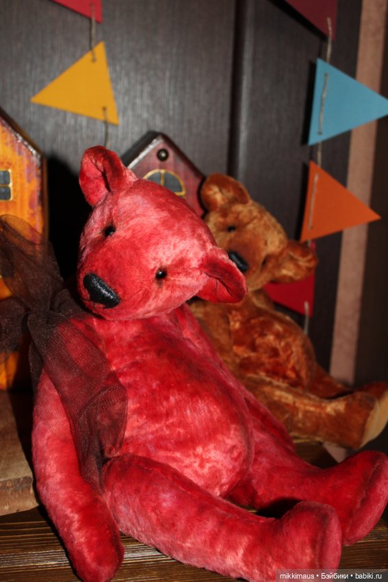 Цвет настроения красный. Мишки Анны Глазуновой (фото 5)